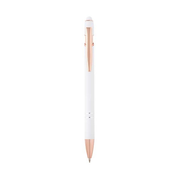 Penna a sfera con finitura oro rosa...