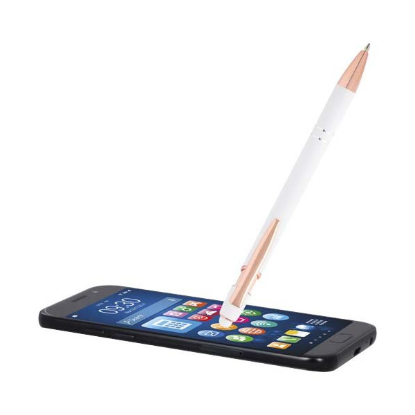 Penna a sfera con finitura oro rosa...