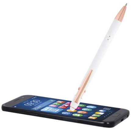 Penna a sfera con finitura oro rosa Nanna-inchiostro blu