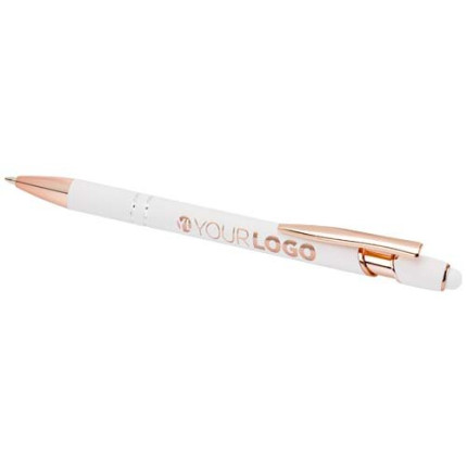 Penna a sfera con finitura oro rosa Nanna-inchiostro blu