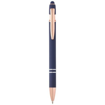 Penna a sfera con finitura oro rosa Nanna-inchiostro blu