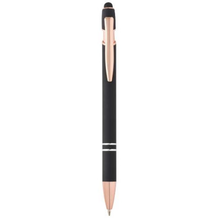 Penna a sfera con finitura oro rosa Nanna-inchiostro blu