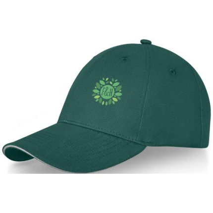 Cappellino Darton a 6 pannelli con visiera a sandwich