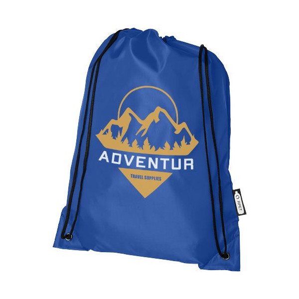 Zaino con cordoncino Oriole in PET riciclato - 5L