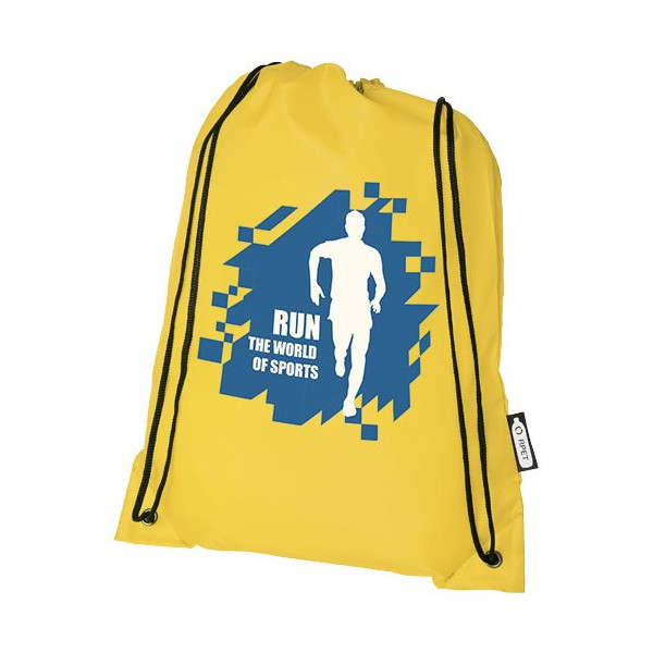 Zaino con cordoncino Oriole in PET riciclato - 5L