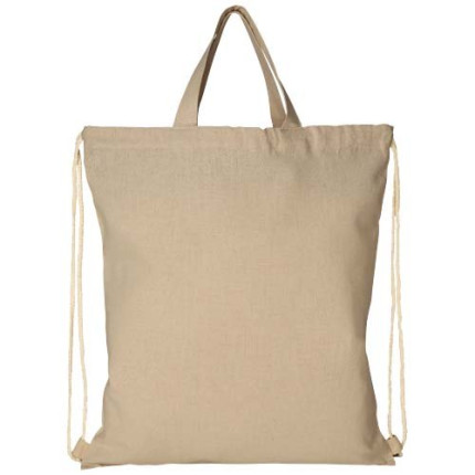 Zaino con cordoncino Pheebs in tessuto riciclato, 210 g/m² - 6L
