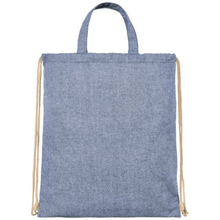 Zaino con cordoncino Pheebs in tessuto riciclato, 210 g/m² - 6L