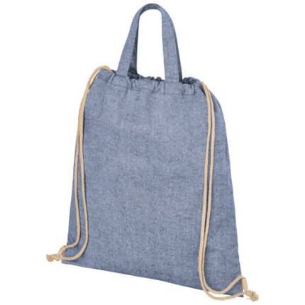 Zaino con cordoncino Pheebs in tessuto riciclato, 210 g/m² - 6L
