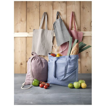 Zaino con cordoncino Pheebs in tessuto riciclato, 210 g/m² - 6L