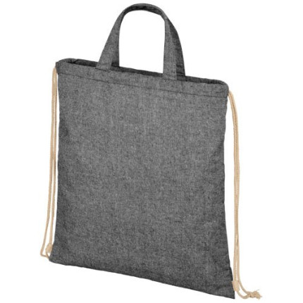Zaino con cordoncino Pheebs in tessuto riciclato, 210 g/m² - 6L
