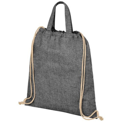 Zaino con cordoncino Pheebs in tessuto riciclato, 210 g/m² - 6L