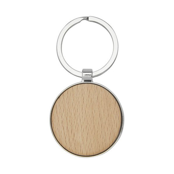 Portachiavi rotondo Moreno in legno di faggio
