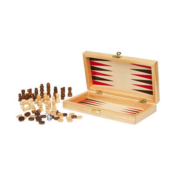 Set giochi da tavolo 3 in 1 Mugo