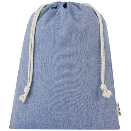 Sacchetto per confezione regalo grande in cotone riciclato 150 g/m² certificato GRS Pheebs - 4L