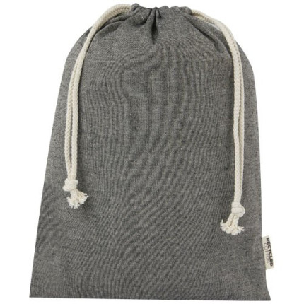 Sacchetto per confezione regalo grande in cotone riciclato 150 g/m² certificato GRS Pheebs - 4L