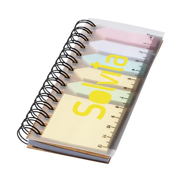 Blocco note a spirale con foglietti adesivi...