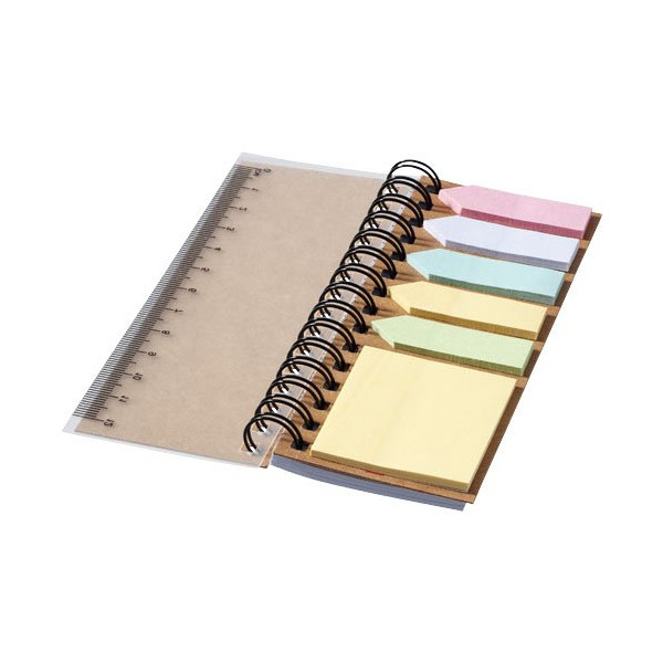 Blocco note a spirale con foglietti adesivi...