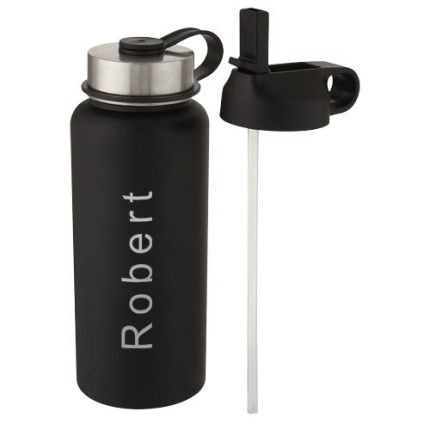 Borraccia sportiva Supra da 1l con isolamento sottovuoto in rame con 2 coperchi