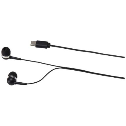 Auricolari tipo C cablati con astuccio in plastica riciclata Dofida