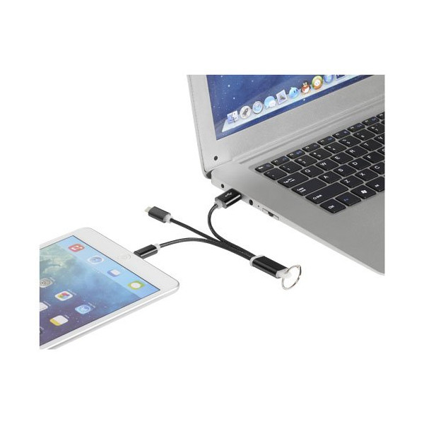 Cavo di ricarica 3 in 1 Metal con clip