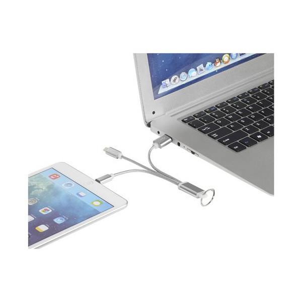 Cavo di ricarica 3 in 1 Metal con clip