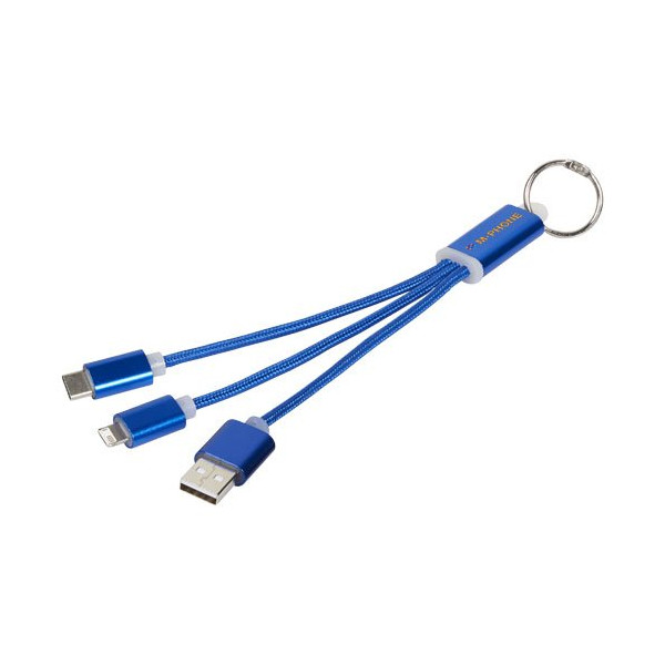 Cavo di ricarica 3 in 1 Metal con clip