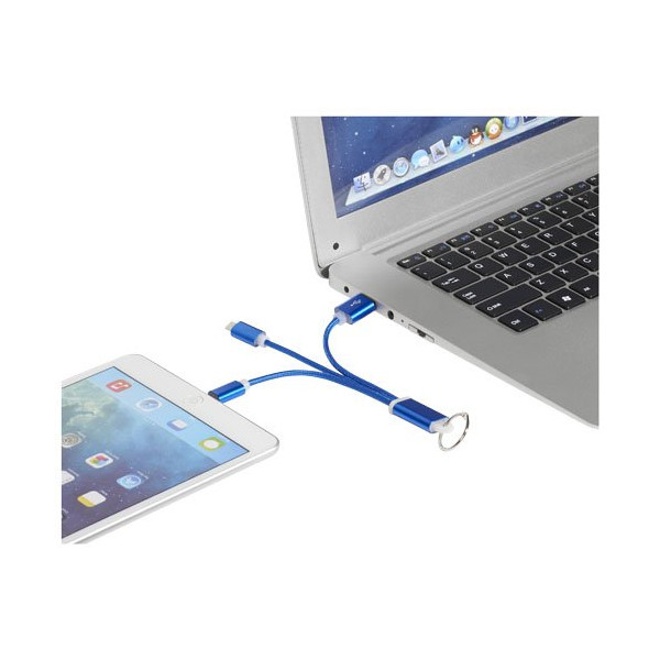 Cavo di ricarica 3 in 1 Metal con clip