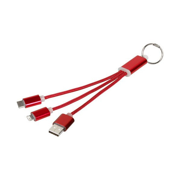 Cavo di ricarica 3 in 1 Metal con clip