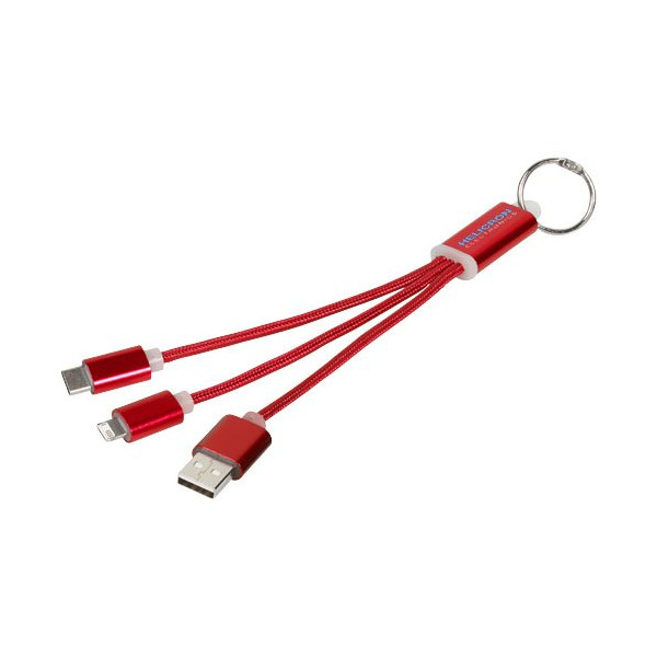 Cavo di ricarica 3 in 1 Metal con clip