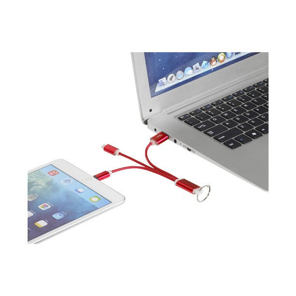 Cavo di ricarica 3 in 1 Metal con clip