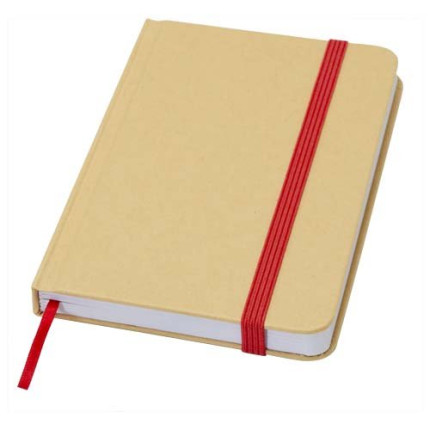 Blocco note formato A6 con copertina rigida in materiale riciclata e pagine bianche Reed