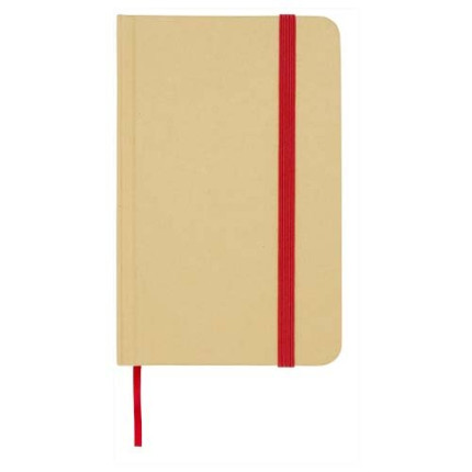 Blocco note formato A6 con copertina rigida in materiale riciclata e pagine bianche Reed