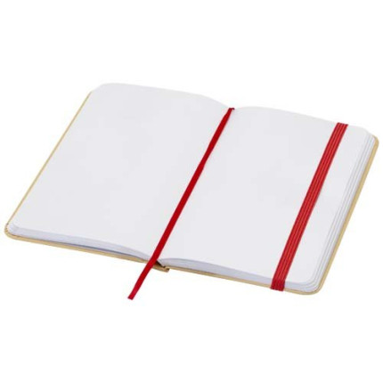 Blocco note formato A6 con copertina rigida in materiale riciclata e pagine bianche Reed