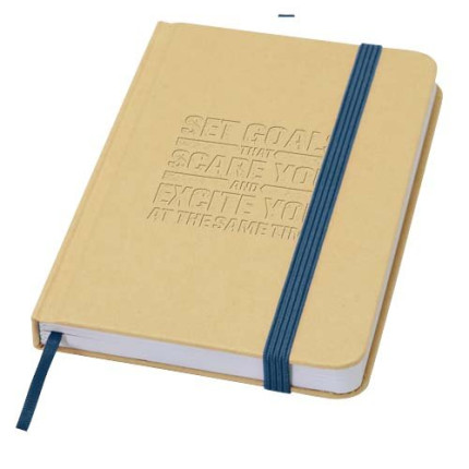 Blocco note formato A6 con copertina rigida in materiale riciclata e pagine bianche Reed