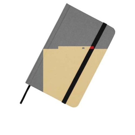 Blocco note formato A6 con copertina rigida in materiale riciclata e pagine bianche Reed