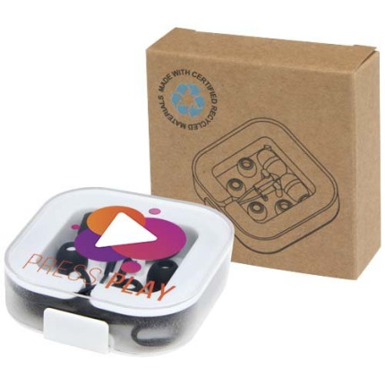 Cuffie tipo C cablate con astuccio in plastica riciclata Baekdu