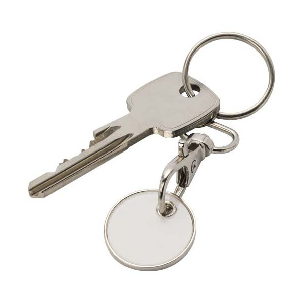 Portachiavi con gettone per carrello della...