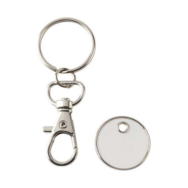 Portachiavi con gettone per carrello della...