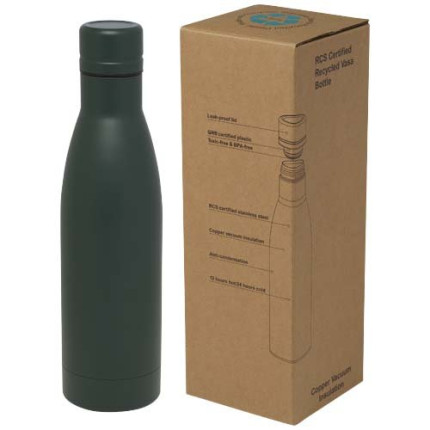 Borraccia termica con isolamento sottovuoto in rame e acciaio inossidabile riciclato certificato RCS da 500 ml Vasa