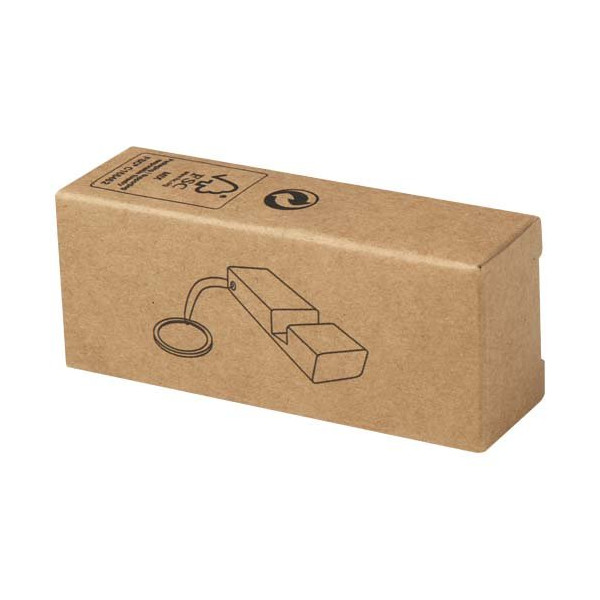 Supporto per telefono in bambù con portachiavi...