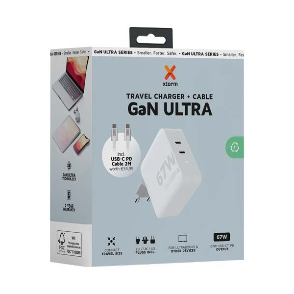 Caricabatterie da viaggio da 67 W con cavo...