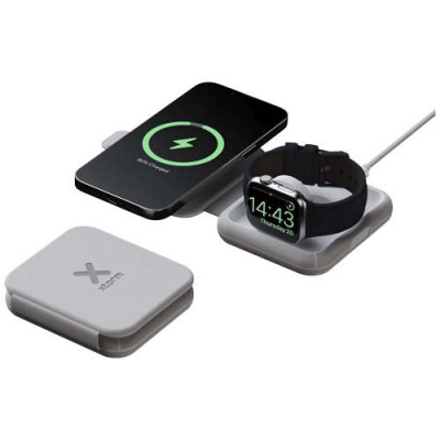 Caricabatterie da viaggio wireless 2 in 1 pieghevole da...