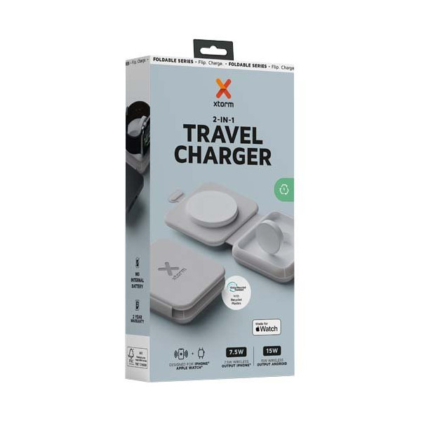 Caricabatterie da viaggio wireless 2 in 1...