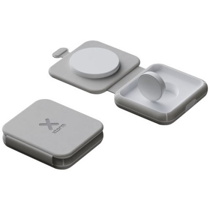 Caricabatterie da viaggio wireless 2 in 1 pieghevole da 15 W Xtorm XWF21