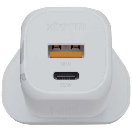 Caricabatterie da parete 35 W con spina UK Xtorm XEC035 GaN² Ultra
