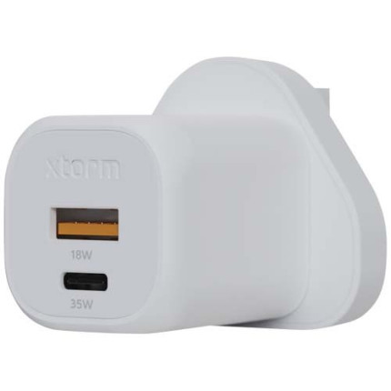 Caricabatterie da parete 35 W con spina UK Xtorm XEC035 GaN² Ultra