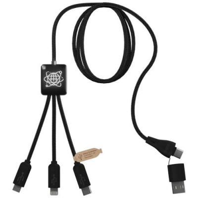 Cavo 5 in 1 con trasferimento dati in PET riciclato...