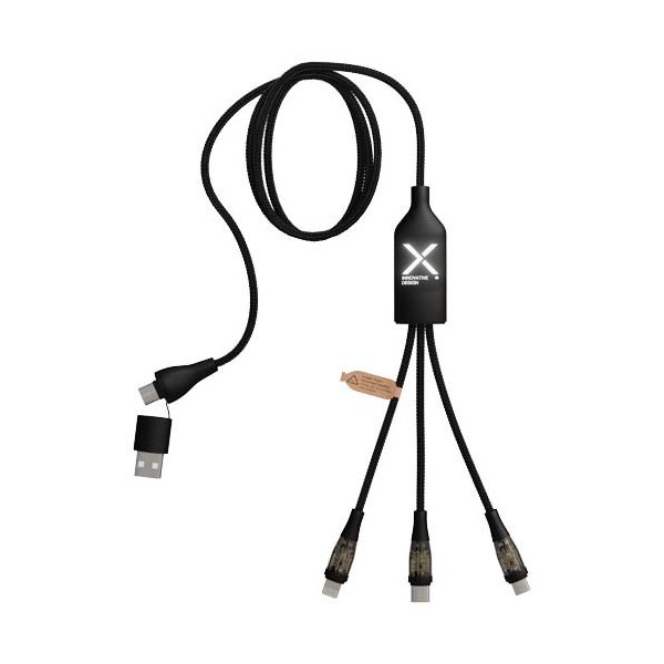 Cavo di ricarica rapida 5 in 1 da 100 W/5 A con...