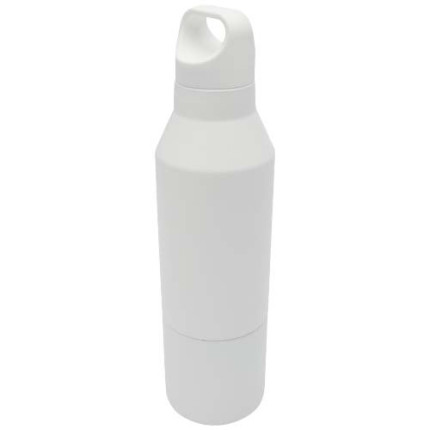 Borraccia termica da 600 ml in acciaio inox riciclato certificato RCS con tazza da 300 ml Odessy