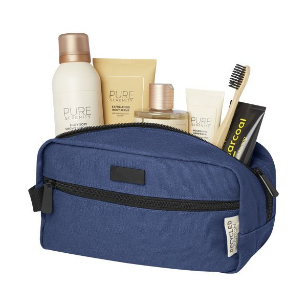 Borsa porta accessori in canvas riciclato...